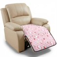thumbnail image 1 of ZIATUBLES Pink Axolotl Strawberry Print Recliner Chair Cover, Quilted Polyester Anti-Slip Furniture Protector, Pets Friendly Recliner Couch Slipcover Washable Living Room Home Decor Accessory, 1 of 8
