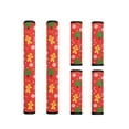thumbnail image 1 of ZIATUBLES Refrigerator Door Handle Covers Soft Lightweight Kitchen Electric Appliance Gloves Fridge Dishwasher Oven Protective Home Decor, 6 PCS, Christmas Tree Gingerbread Man Candy Cane Red, 1 of 7