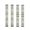 thumbnail image 1 of ZIATUBLES Refrigerator Door Handle Wraps Set of 6 Lightweight Neoprene Kitchen Appliance Decor Replacement Sturdy Handle Covers Fit Fridge Microwave Oven, Rose Flower, 1 of 7