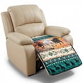 thumbnail image 1 of ZIATUBLES Running Horse Tribal Sunset Print Recliner Chair Cover, Quilted Polyester Anti-Slip Furniture Protector, Washable Pets Friendly Recliner Couch Slipcover for Living Room, 1 of 8