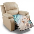 thumbnail image 1 of ZIATUBLES Seashells Starfishes Beach Print Recliner Chair Cover, Quilted Polyester Furniture Protector with Anti-Slip Silicone Dots, Washable Pet Friendly Seat Cushion Slipcover for Living Room, 1 of 8