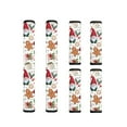 thumbnail image 1 of ZIATUBLES Set of 6 Refrigerator Door Handle Gloves Washable Neoprene Kitchen Appliance for Covers Fridge Dishwasher Oven Keep Off Oil Fingerprints Food Stains, Christmas Gnome Gingerbread Man Holly, 1 of 7