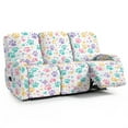 thumbnail image 1 of ZIATUBLES Stretch Recliner Sofa Covers Paw Love Heart White Printed Couch Slipcover 8 PCS 3 Seater Recliner Chair Covers Soft Fitted Furniture Protector with Storage Pocket for Living Room, 1 of 9