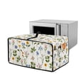 thumbnail image 1 of ZIATUBLES Toaster Oven Cover Stain Resistant Kitchen Appliance Dust Cover Large Size Appliance Protector Storage Bag with Side Pocket, 22.5" x 18.5" x 13", Butterfly Floral White, 1 of 8