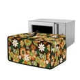 thumbnail image 1 of ZIATUBLES Toaster Oven Cover Stain Resistant Kitchen Appliance Dust Cover Large Size Appliance Protector Storage Bag with Side Pocket, 22.5" x 18.5" x 13", Hippie Floral, 1 of 8