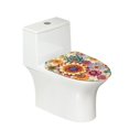 thumbnail image 1 of ZIATUBLES Toilet Lid Cover Washable Elastic Edge Stretch Toilet Seat Lid Cover Replacement Toilet Bowl Lid Cover Bathroom Decor Accessories, Boho Mandala Floral, 1 of 6