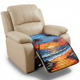 thumbnail image 1 of ZIATUBLES Tropical Palm Tree Sunset Beach Print Recliner Chair Cover, Anti-Slip Reclining Sofa Seat Cushion Slipcover, Washable Pet Friendly Furniture Protector Living Room Decor, 1 of 8