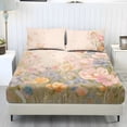 thumbnail image 1 of ZIATUBLES Twin XL Bed Sheets Set, 3-Piece Lightweight Comfy Bedding Set with Floral Butterfly Print, Soft Breathable Fitted Sheet with Elasticized 9.8" Pocket and 2 Pillowcases, 1 of 5