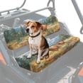 thumbnail image 1 of ZIATUBLES UTV Front Seat Covers 2-Piece Set, Compatible with Kawasaki Mule 3000 3010 3020, Wear-Resistant Polyester Replacement Protector, Elk Meadow Print UTV Seat Decor Acccessory Part, 1 of 8