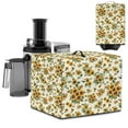 thumbnail image 1 of ZIATUBLES Universal Juicer Cover Dustproof Stain Resistant Foldable Kitchen Appliance Cover with Top Handle, Fits Most Blender Juicers, Sunflower Bee Print, 17 "W x 11 "D x 15 "H, 1 of 7