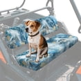 thumbnail image 1 of ZIATUBLES Universal UTV Front Seat Covers, 2-Pack Fits for Kawasaki Mule, Waterproof, Scratch-Resistant and Easy-Clean Protective Covers for Outdoor Farm Ranch (Blue Marble Print), 1 of 8