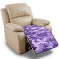 thumbnail image 1 of ZIATUBLES Violet Camouflage Print Recliner Chair Slipcover, Anti-Slip Washable Furniture Protector for Reclining Couch Seat Cushion, Pet Dog Cat Friendly Living Room Decor Accessory, 1 of 8