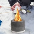 ZIB Tabletop Fire Pit Portable Fireplace Real Flame Burning Smokeless Ashless Indoor Outdoor Cement