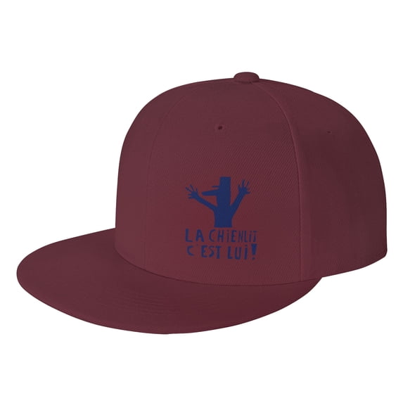 ZICANCN 1968 Slogan Poster Blue Baseball Caps, Trucker Hats for Men And Women, Adjustable Breathable Flat Caps, Dark Red