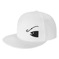 thumbnail image 1 of ZICANCN Abstract Angler Baseball Caps, Trucker Hats for Men And Women, Adjustable Breathable Flat Caps, White, 1 of 8
