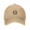 thumbnail image 1 of ZICANCN Adjustable Baseball Cap Women, Africa Animal Big Cat Lion Hats for Men Adult Washed Cotton Denim Baseball Caps Fashion, Natural, 1 of 8