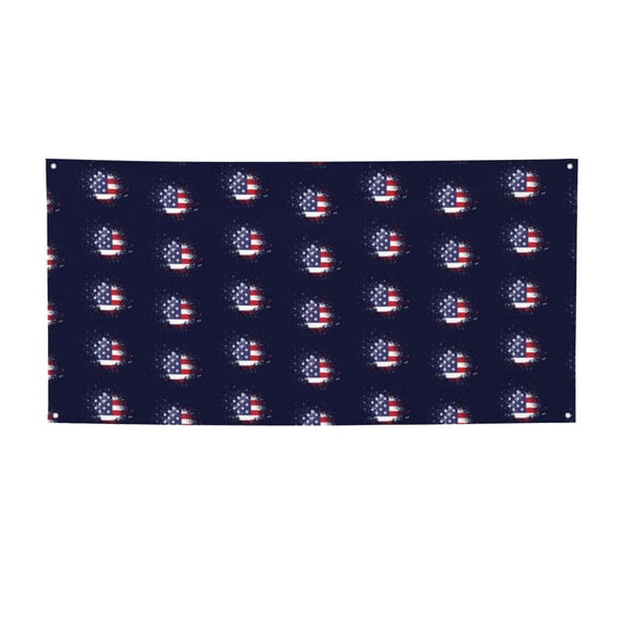 ZICANCN Banner Yard Signs, July Usa Day Flag Party Wall Decor for Indoor Outdoor Room, Medium