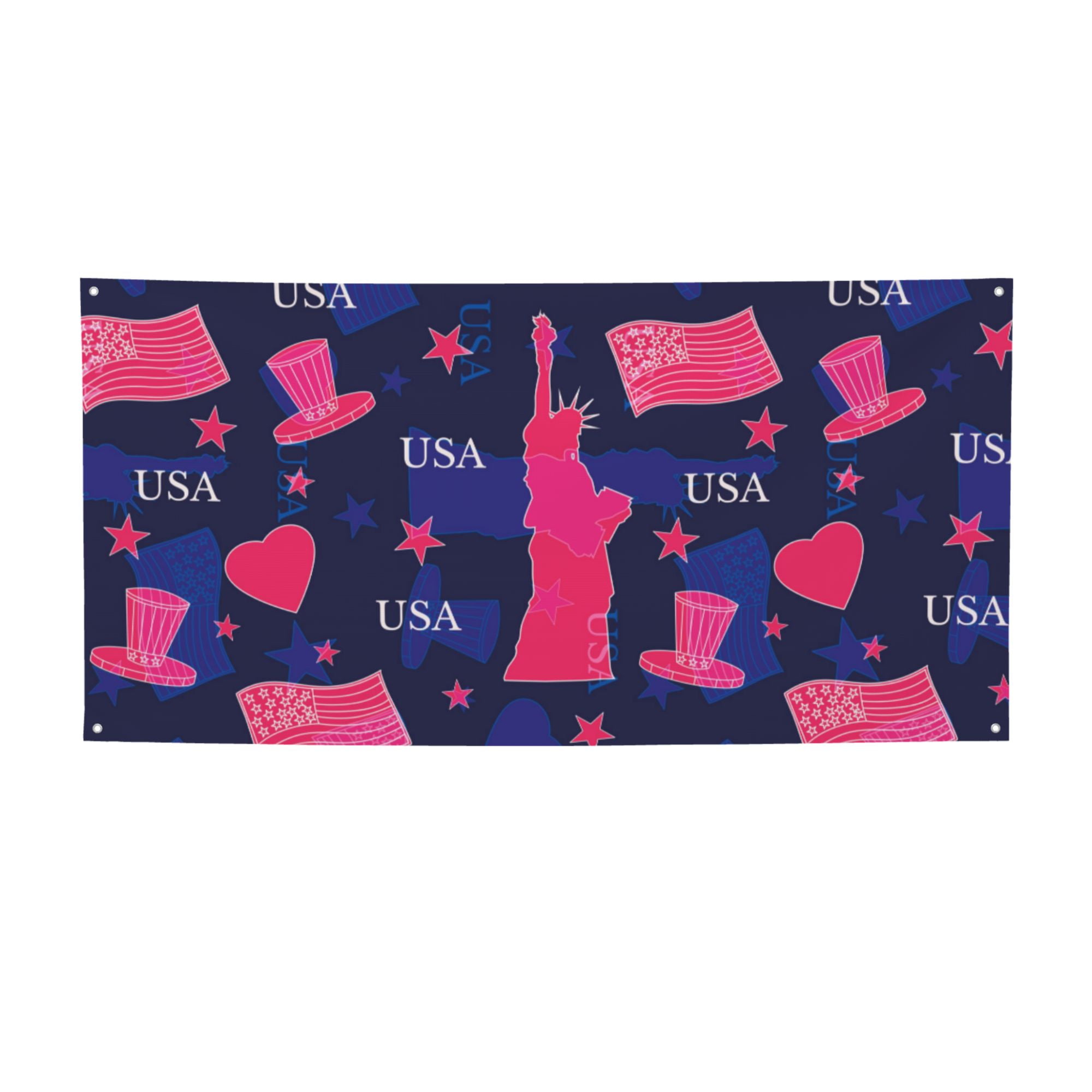 ZICANCN Banner Yard Signs, Patriotic Nationality Usa Day Party Wall ...