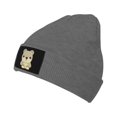 thumbnail image 1 of ZICANCN Bear Cartoon Knit Beanie Hat, Winter Cap Soft Warm Classic Hats for Men Women, Deep Heather, 1 of 8