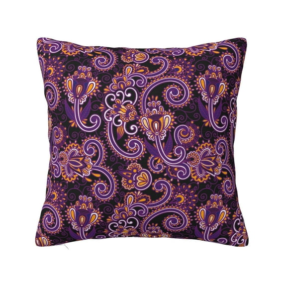 ZICANCN Beautiful Vintage Paisley Throw Pillow Covers, Bed Couch Sofa Knit Decorative Pillow Covers for Living Room Farmhouse, 12"x12"