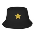 thumbnail image 1 of ZICANCN Bucket Hat Unisex for Men Women, Golden Star Fashion Fishing Hat Cute Fisherman Cap, Black, 1 of 5