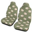 thumbnail image 1 of ZICANCN Car Seat Covers Front Seats Only, Green Kawaii Sheep Automotive Seat Covers Protectors for Cars Trucks Suv 2 Pack, 1 of 8