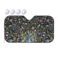 thumbnail image 1 of ZICANCN Car Sun Shades Front Windshield, Blooming Colorful Flower Peacock Automotive Front Window Sun Shield Visor, Small Size, 1 of 8