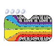 thumbnail image 1 of ZICANCN Car Sun Shades Front Windshield, Full Rainbow Heart Love Automotive Front Window Sun Shield Visor, Medium Size, 1 of 8