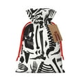 thumbnail image 1 of ZICANCN Christmas Gift Bags, Decomposition Skeleton Corpses Reusable Fabric Drawstring Storage Bags with Drawstring, Small Size, 1 of 7