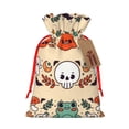 thumbnail image 1 of ZICANCN Christmas Gift Bags, Frog Skull Mushroom Reusable Fabric Drawstring Storage Bags with Drawstring, Small Size, 1 of 7