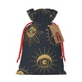 thumbnail image 1 of ZICANCN Christmas Gift Bags, Talisman Eye Doodle Reusable Fabric Drawstring Storage Bags with Drawstring, Small Size, 1 of 7