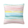 thumbnail image 1 of ZICANCN Colorful River Lines Throw Pillow Covers, Bed Couch Sofa Knit Decorative Pillow Covers for Living Room Farmhouse, 22"x22", 1 of 8