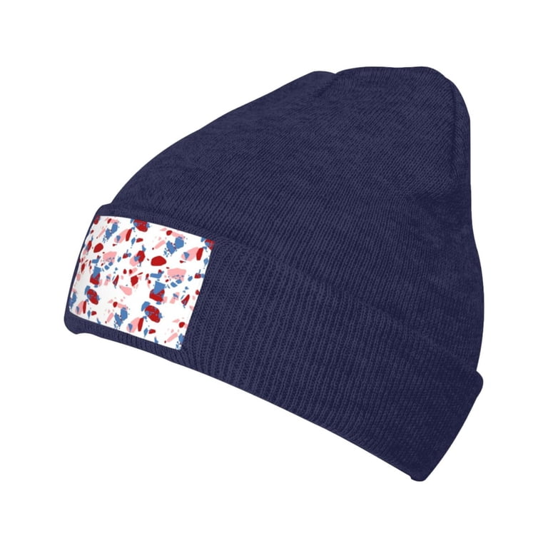 ZICANCN Colorful Terrazzo Stone Texture Knit Beanie Hat, Winter