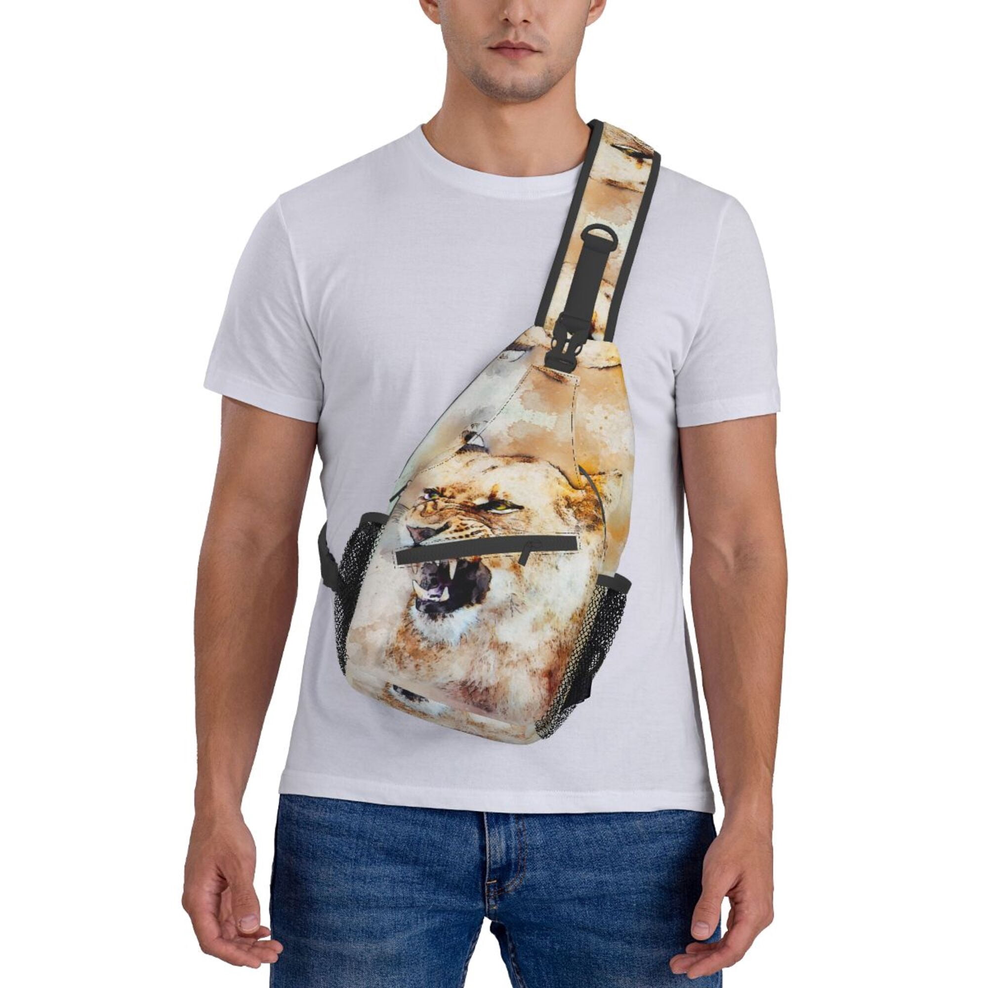 Scottish Terrier Print Sling Bag - Crossbody Chest Backpack For Hiking, Cycling, Travel - View #8