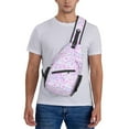 thumbnail image 1 of ZICANCN Crossbody Sling Bags for Women Men,Purple Abstract Polka Dots Casual Shoulder Backpacks for Hiking Daypacks, 1 of 9