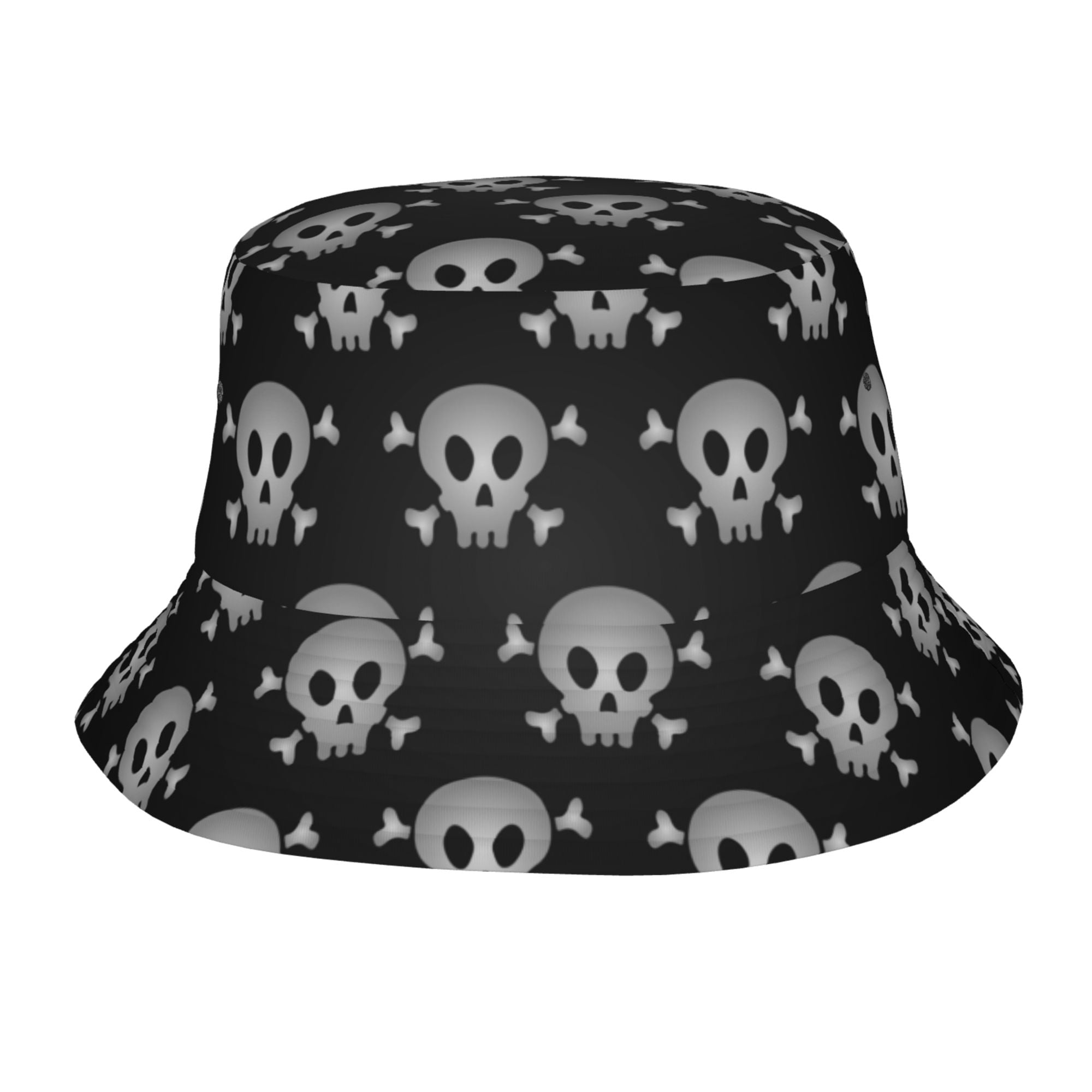 ZICANCN Death Terror Skeleton Black Bucket Hat , Unisex