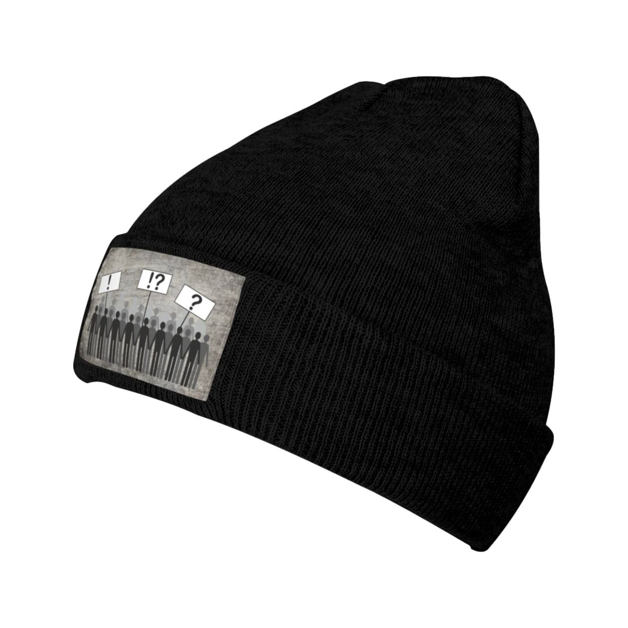 帽子 volume knit beanie KDVOG Women Fleece Lined Knitted Hat with Visor Brim, Winter