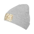 thumbnail image 1 of ZICANCN Dinosaurs Jurassic Cute Line Knit Beanie Hat, Winter Cap Soft Warm Classic Hats for Men Women, Gray, 1 of 8