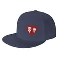 thumbnail image 1 of ZICANCN Eternal Love Baseball Caps, Trucker Hats for Men And Women, Adjustable Breathable Flat Caps, Navy Blue, 1 of 8