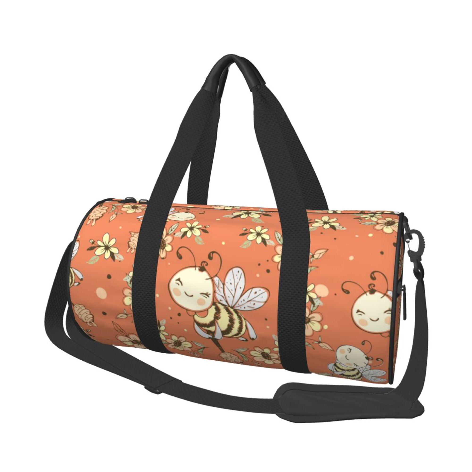 ZICANCN Fantasy Cute Honeybees Travel Duffle Bag, Sports Tote Gym Bag