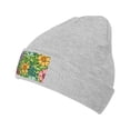 thumbnail image 1 of ZICANCN Flowers Floral Background Knit Beanie Hat, Winter Cap Soft Warm Classic Hats for Men Women, Gray, 1 of 8
