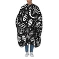 thumbnail image 1 of ZICANCN Hair Cutting Cape for Adults, Black Evil Skeleton Cape Salon Barber Cape for Hair Stylist Shampoo Capes Waterproof, 55x66 Inches, 1 of 7