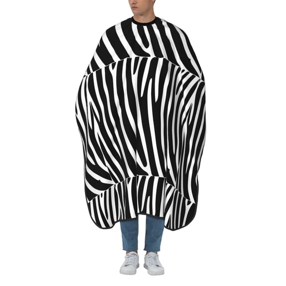 ZICANCN Hair Cutting Cape for Adults-Zebra Stripes Anima Cape Salon Barber Cape for Hair Stylist Shampoo Capes Waterproof , 55x66 Inch