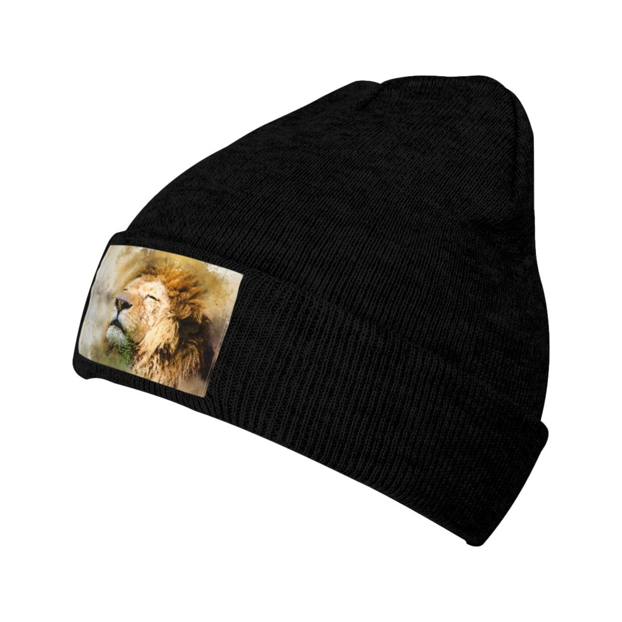 ZICANCN Knit Beanie Hat African Lion Winter Cap Soft Warm Classic