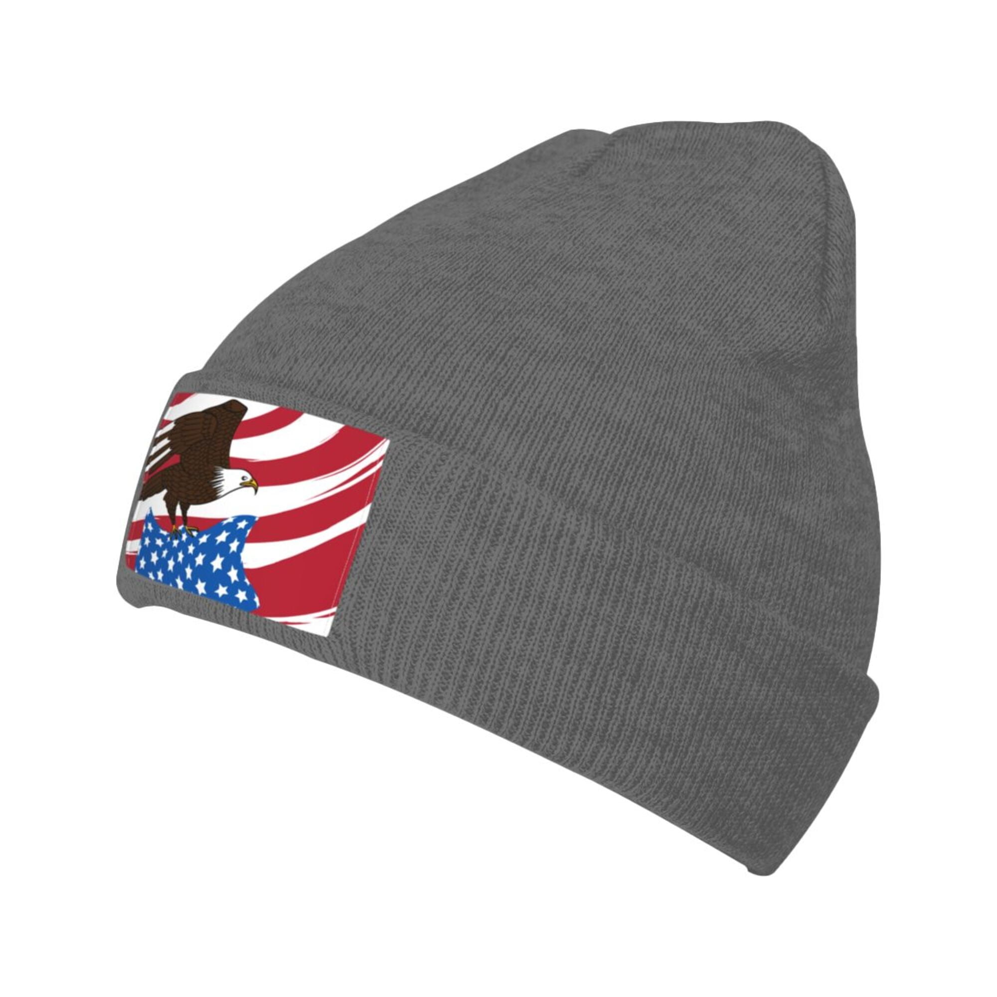 ZICANCN Knit Beanie HatAmerican Flag Winter Cap Soft Warm Classic Hats