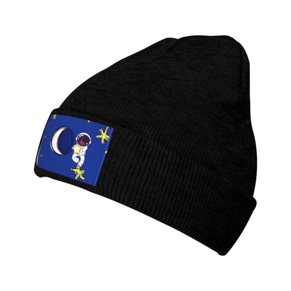ZICANCN Knit Beanie Hat-Astronaut Universe Winter Cap Soft Warm Classic Hats for Men Women Astronauts Stars Space