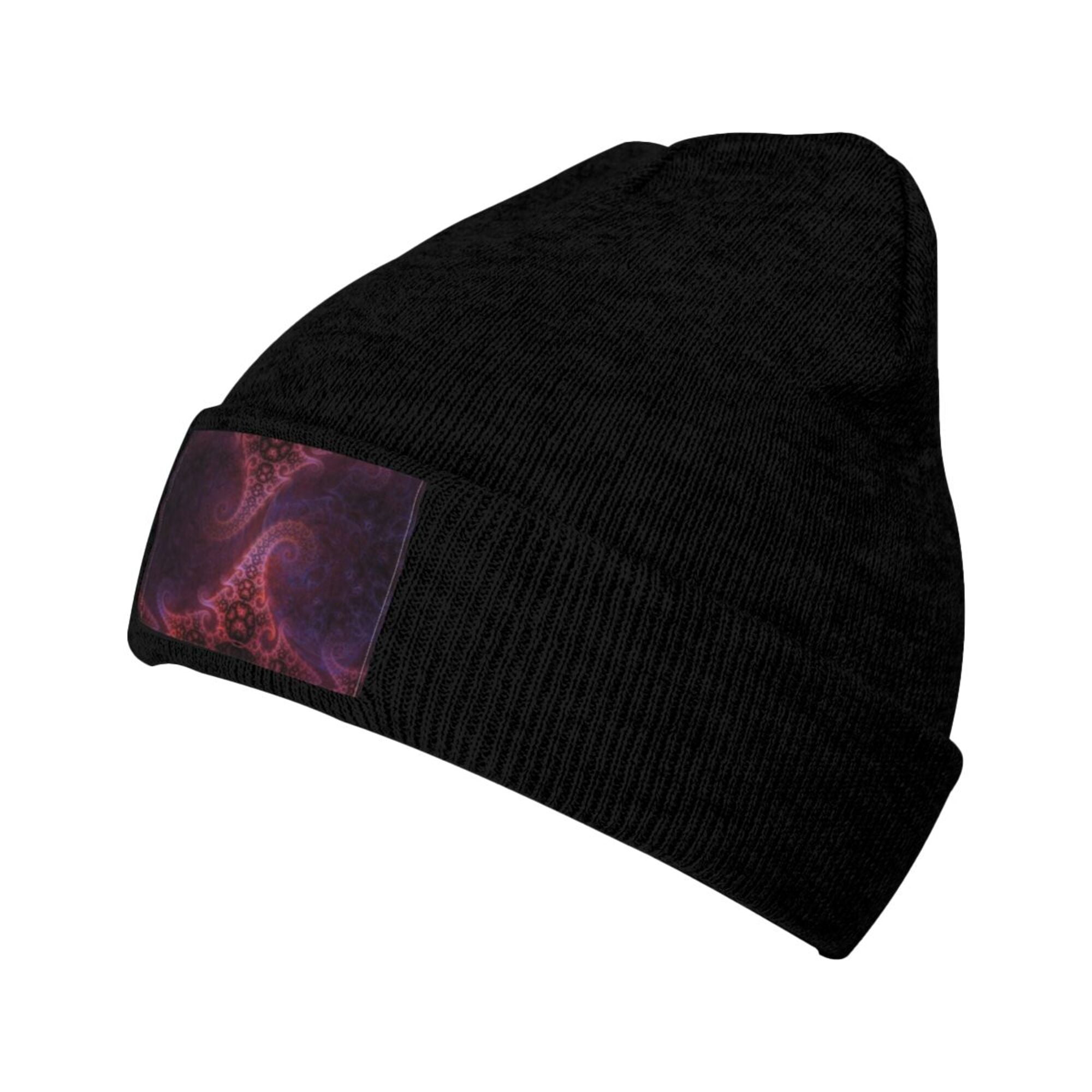 ZICANCN Knit Beanie Hat-Future Galaxy Fractal Particles