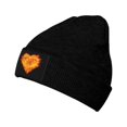 thumbnail image 1 of ZICANCN Knit Beanie Hat-Heart Love Flame Fire Winter Cap Soft Warm Classic Hats for Men Women Burn Blaze Valentine'S Day, 1 of 8