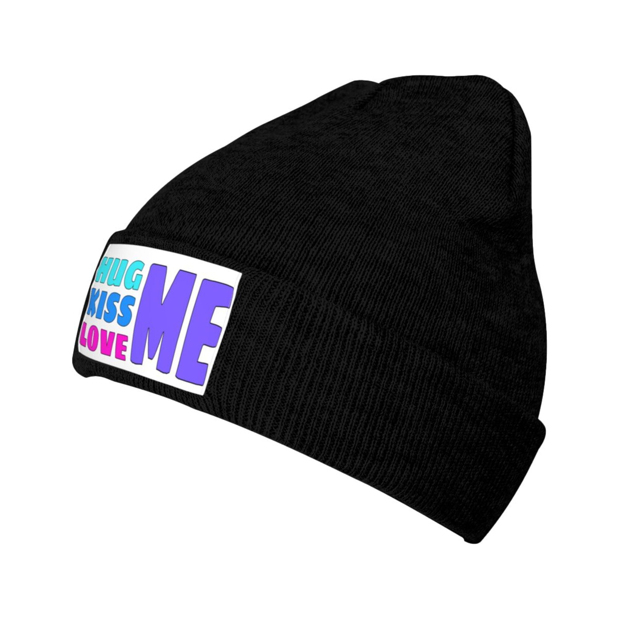 2000archives hug stud beanie シズニルック ZICANCN Knit Beanie Hat-Hug Kiss Love Me Winter Cap Soft Warm