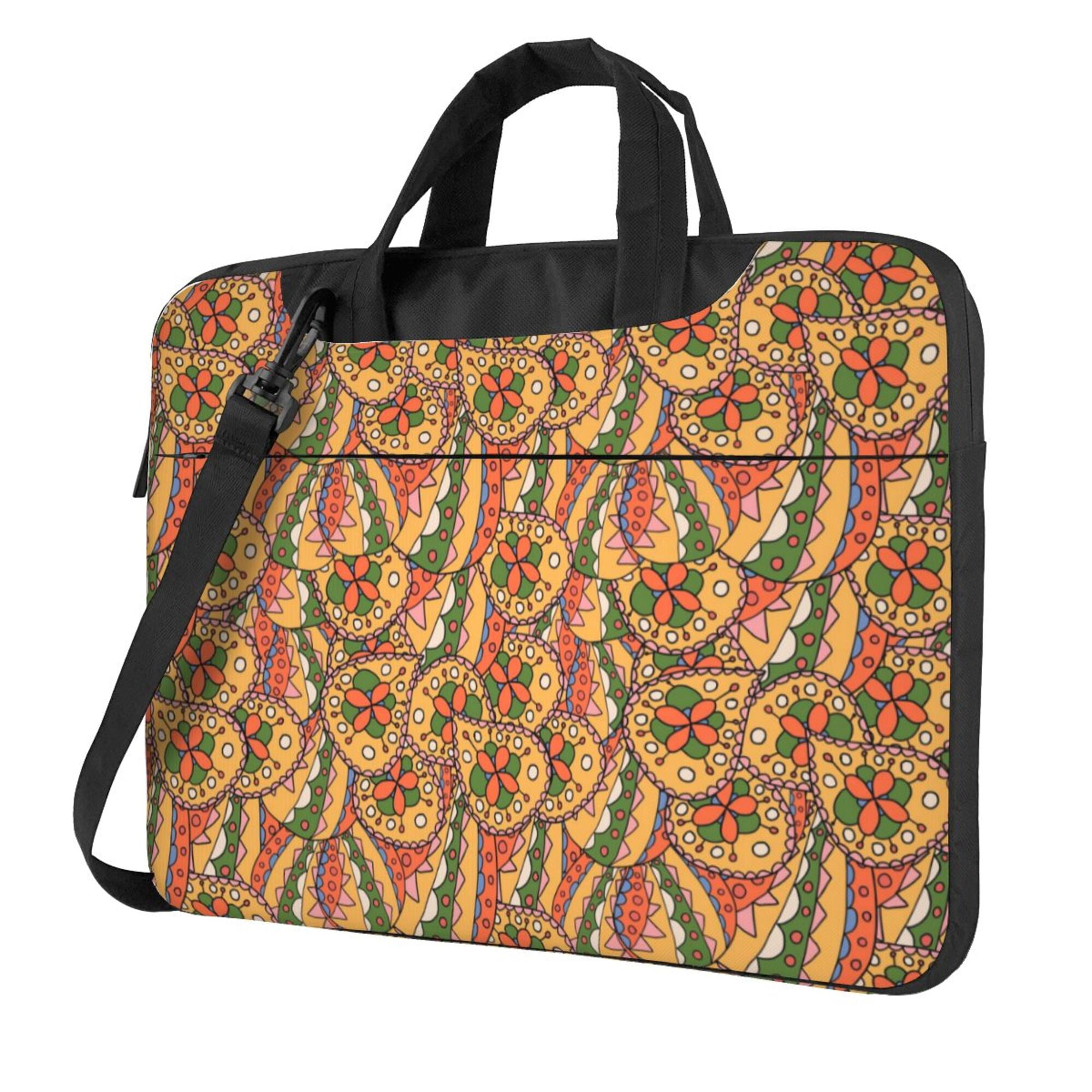 ZICANCN Laptop Case 13 inch, Abstract Bloom Paisley Flower Work